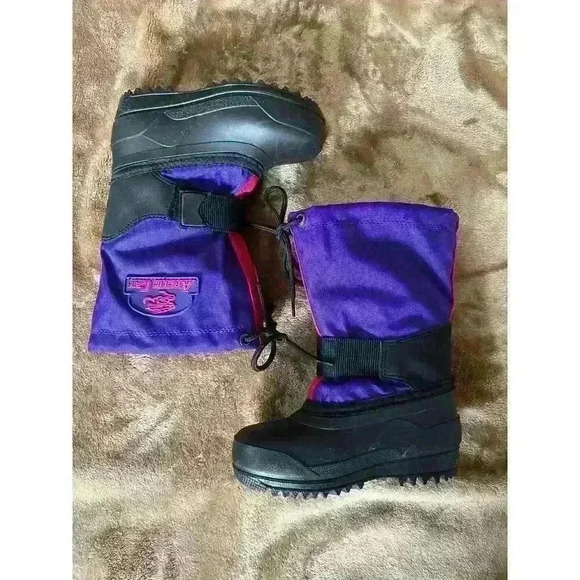 Arctic Cat Winter‎ Snow Boots Little Girls Size 8 - Picture 3 of 7